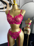 Sexy Lace 3 Piece Lingerie