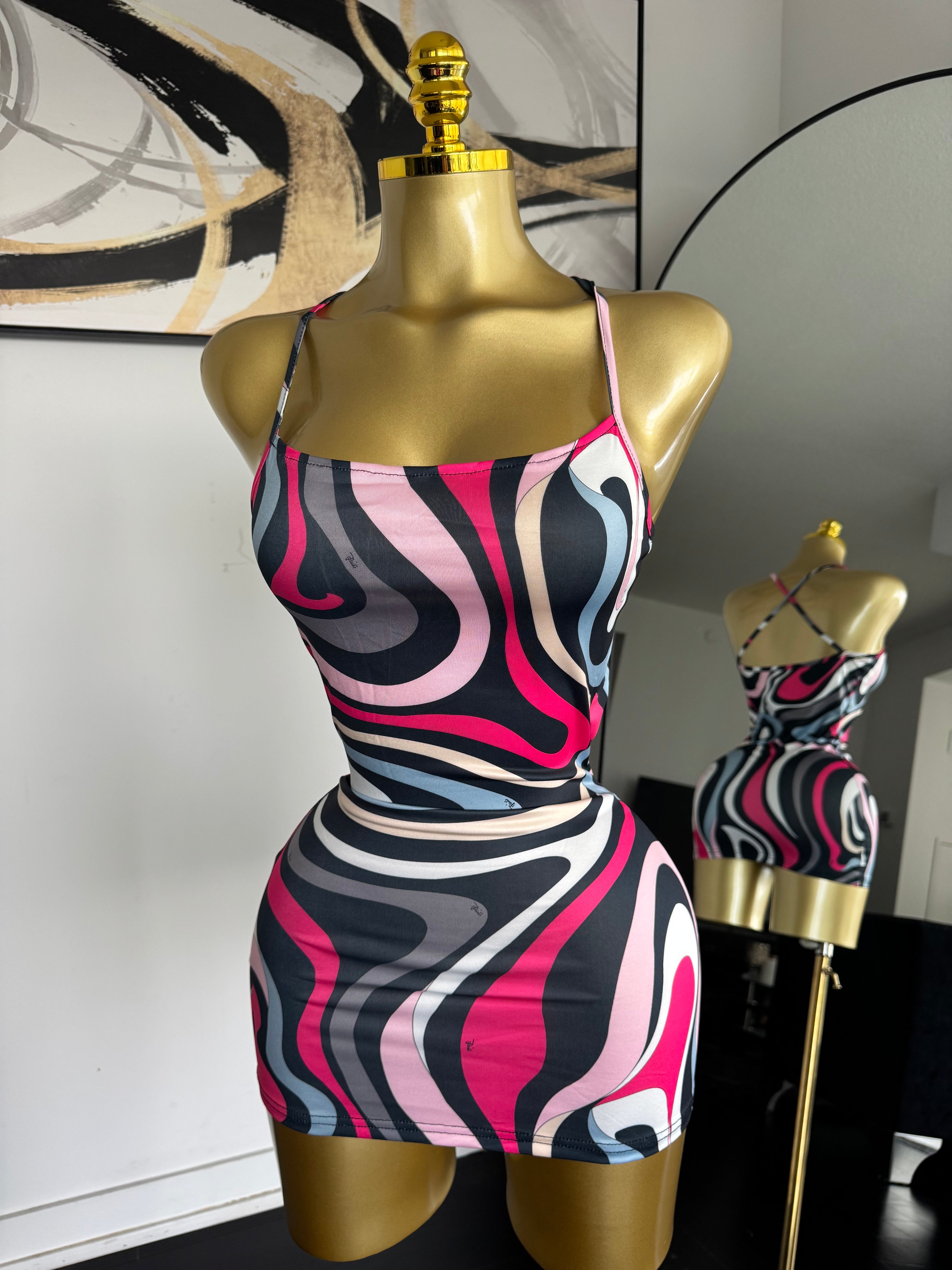 Pink Mirage Mini Dress