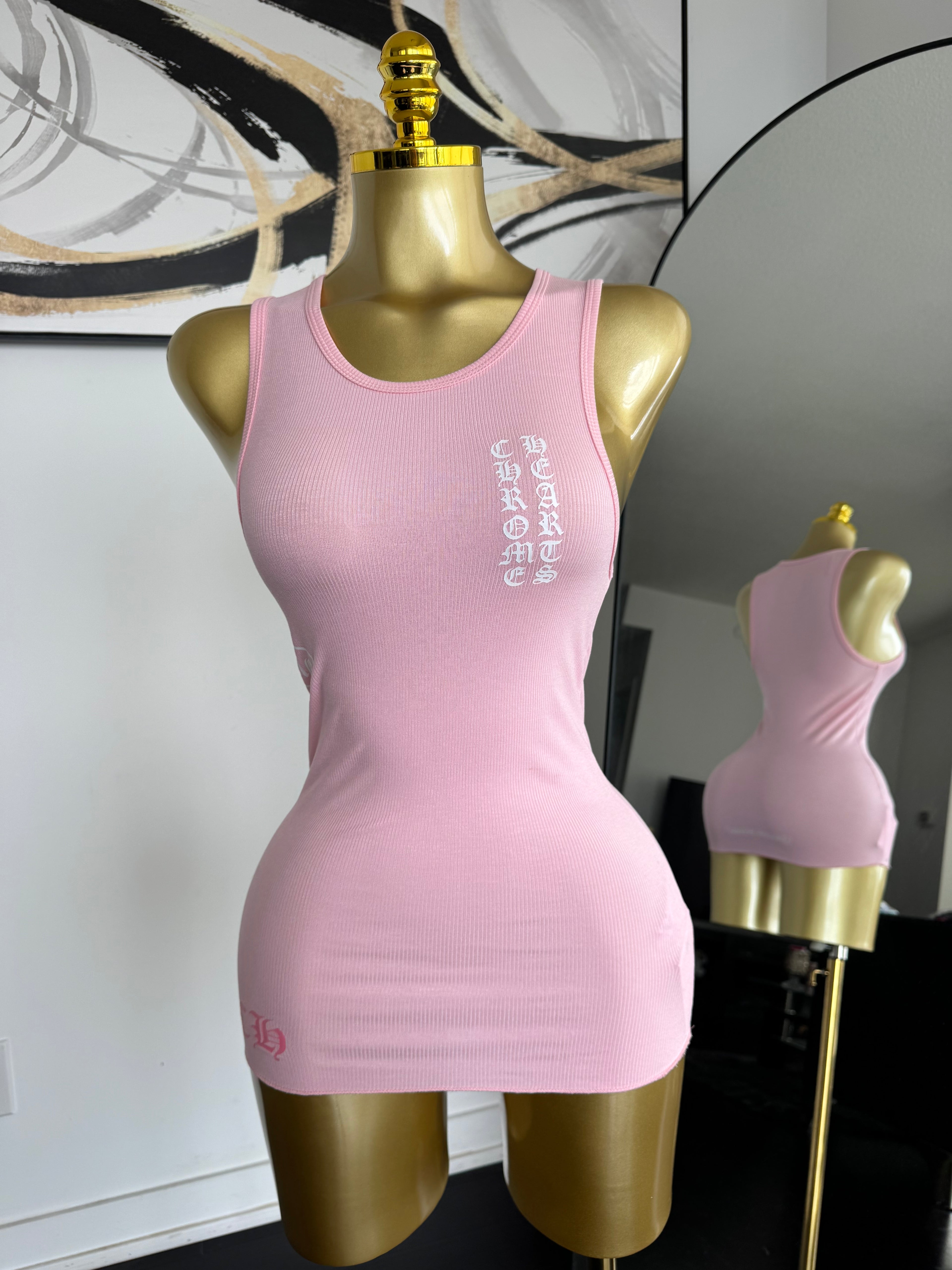 Pink Chrome Mini Dress