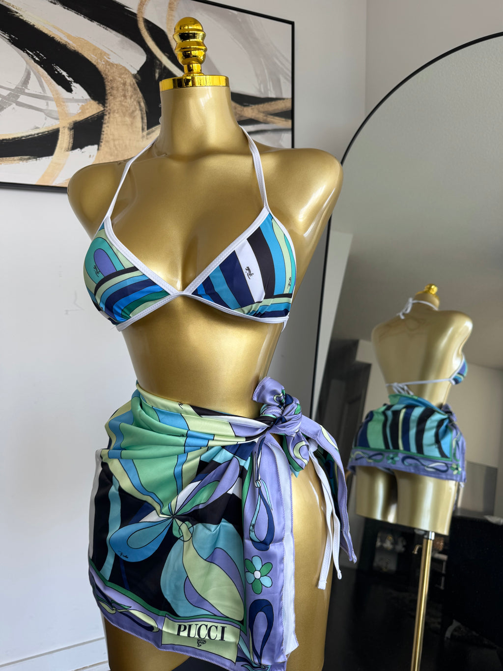 3 Piece Blue Pucci Set