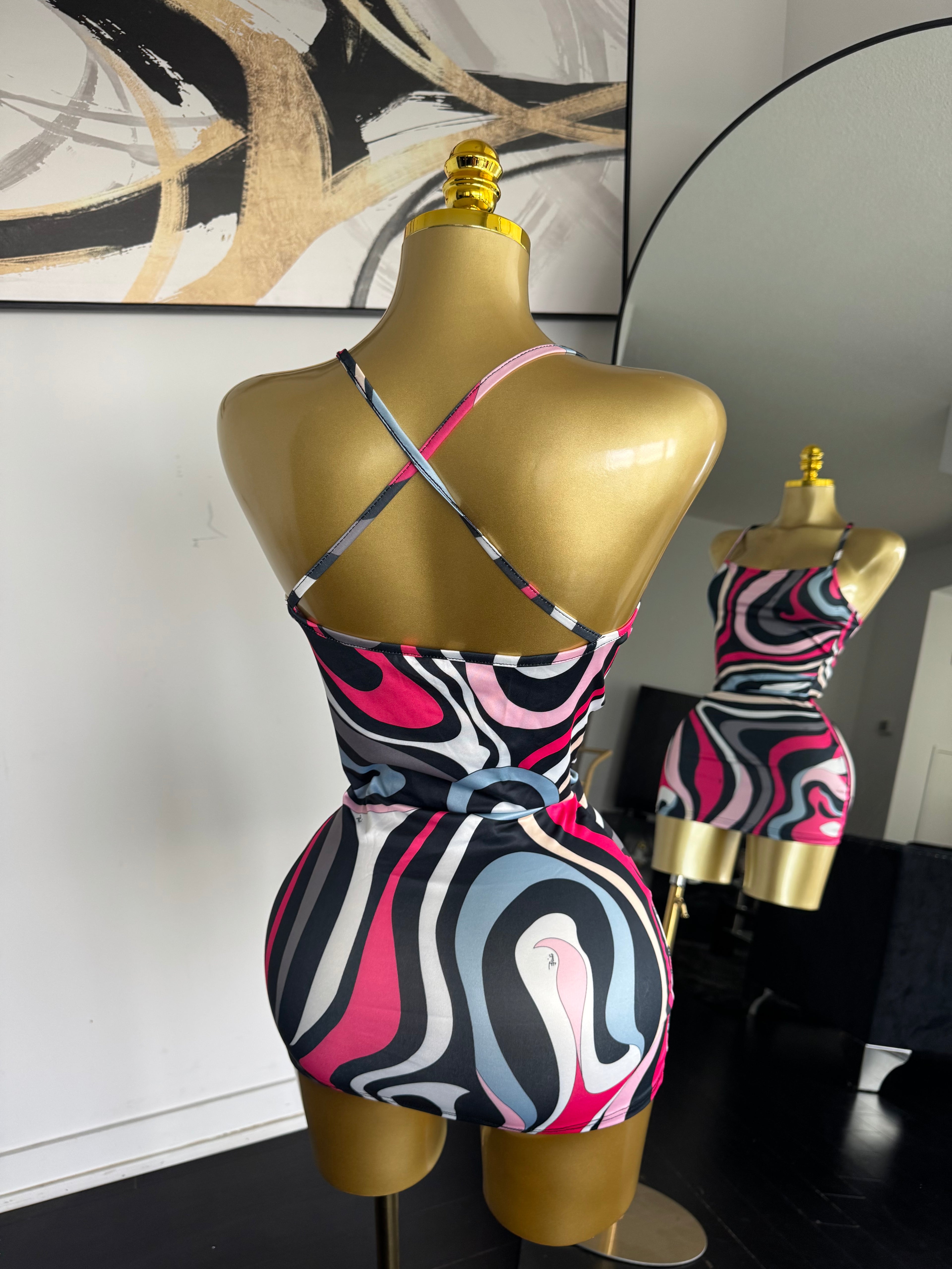 Pink Mirage Mini Dress