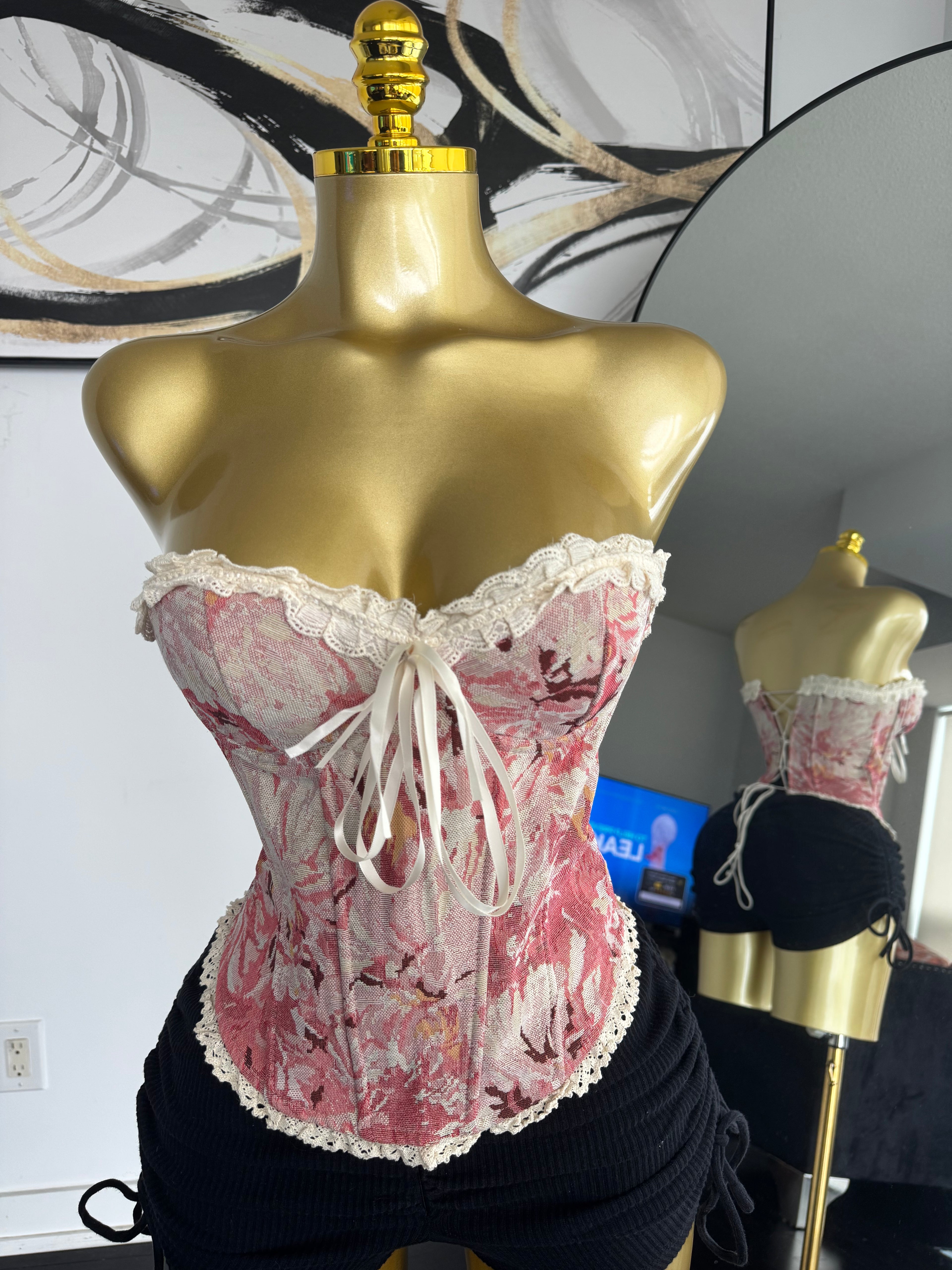 Pink Romance Corset Top
